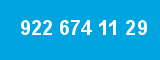 922 674 11 29